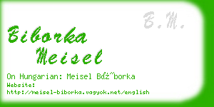 biborka meisel business card